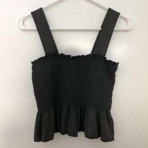 UO Demi Smocked Peplum Tank Top (M)